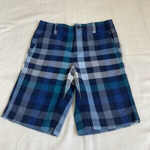 GAP BOYS WHITE & BLUE PLAID SHORTS SIZE 10 EXCELLENT CONDITION